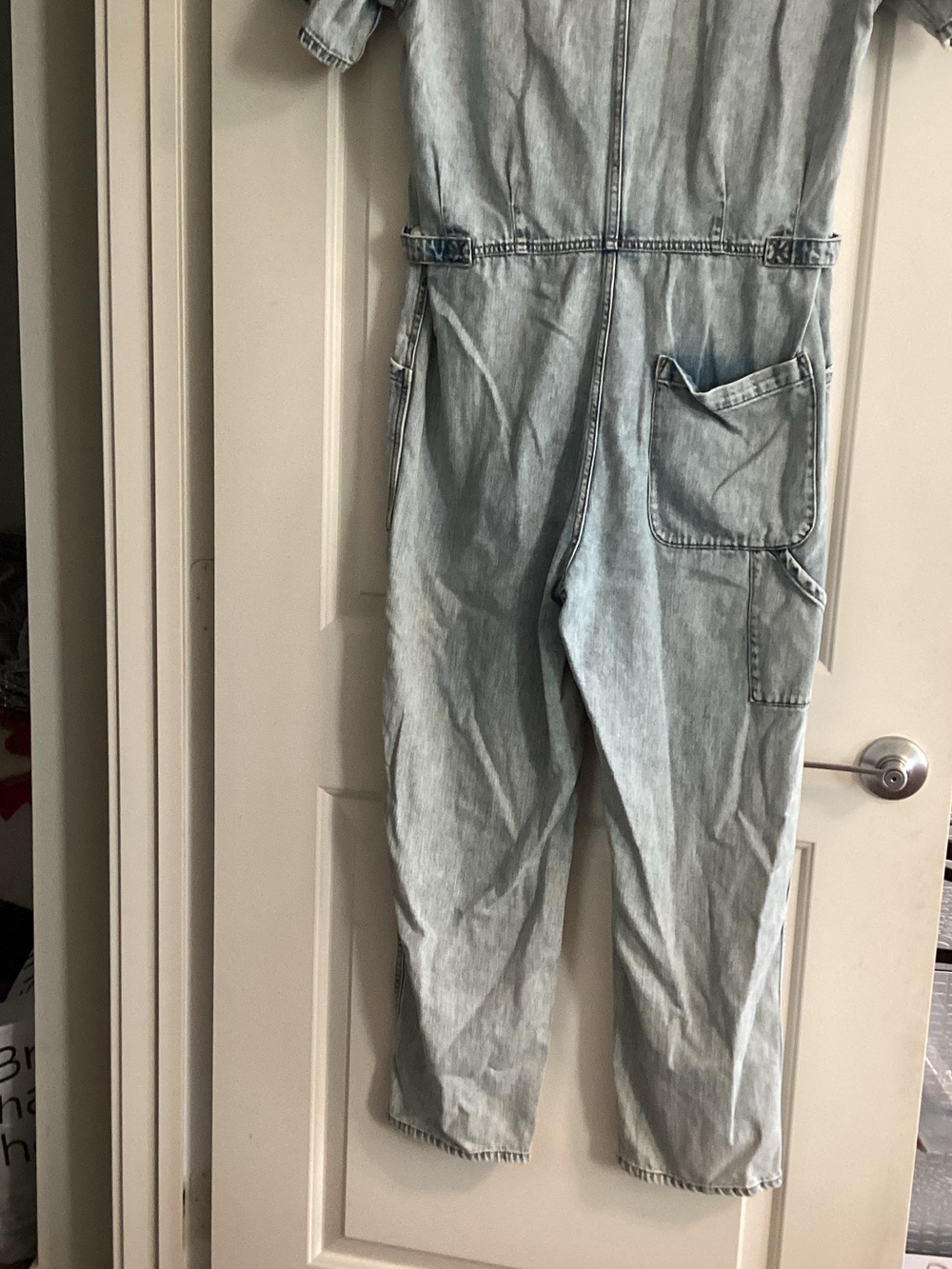 pistola Light Wash Denim Jumpsuit - Picture 4 of 6